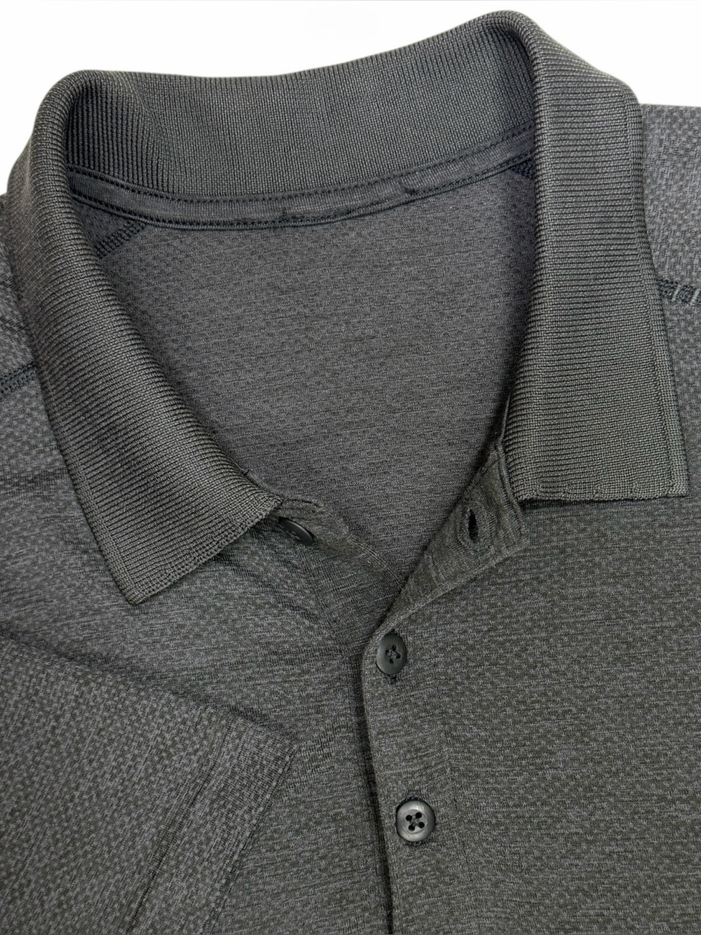 Lululemon Metal Vent Tech Polo Shirt Mens XL Black Performance Stretch Golf UPF